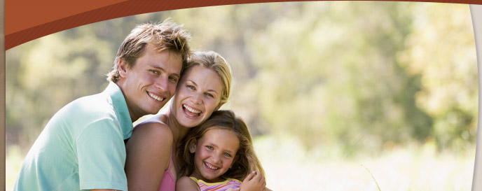 man and girl smiling